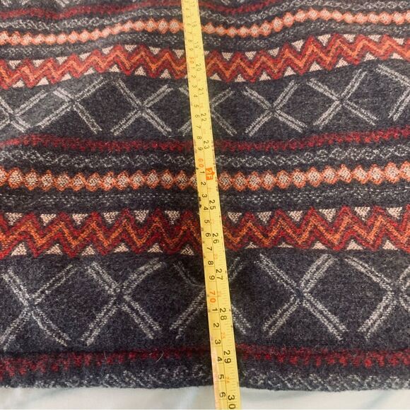Civil Society Wool Blend Jacket Sherpa Lined Aztec Print Shacket Cabincore Sz L - Picture 12 of 14